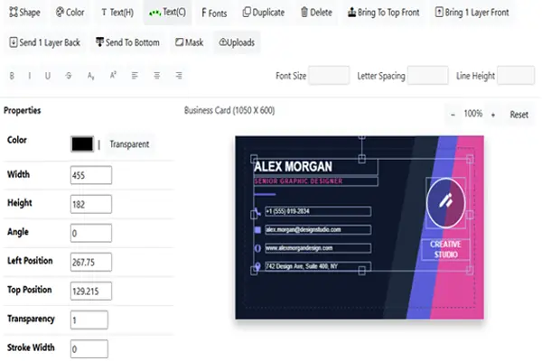 DigiArtor graphic design editor preview