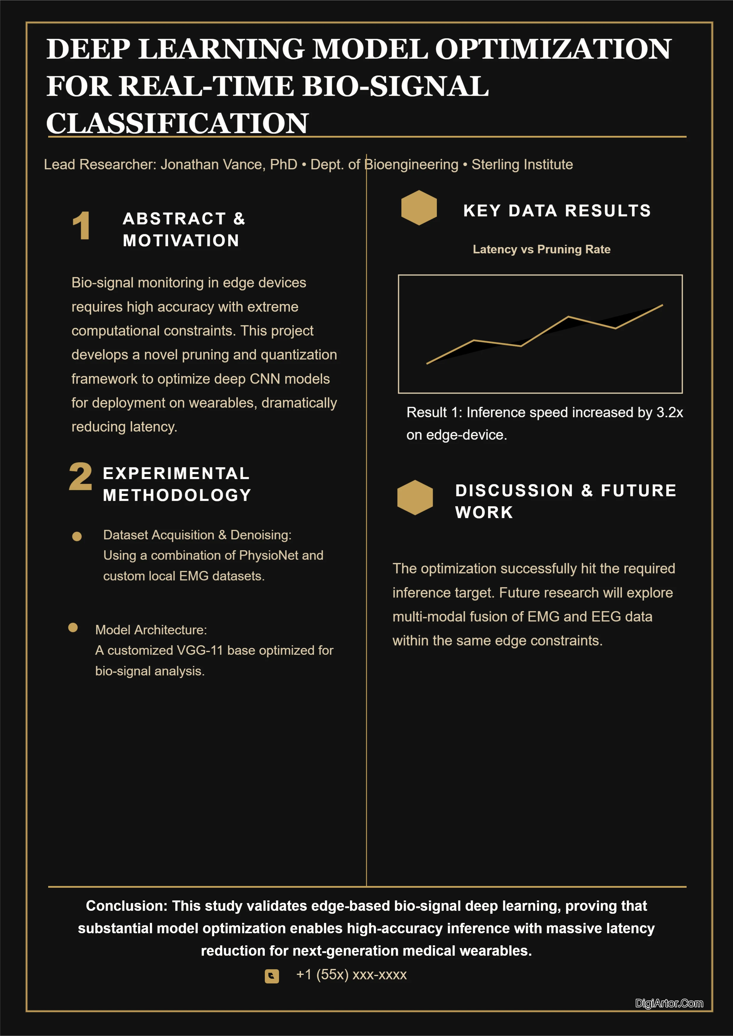 Academic Poster Editable Template Reference Image