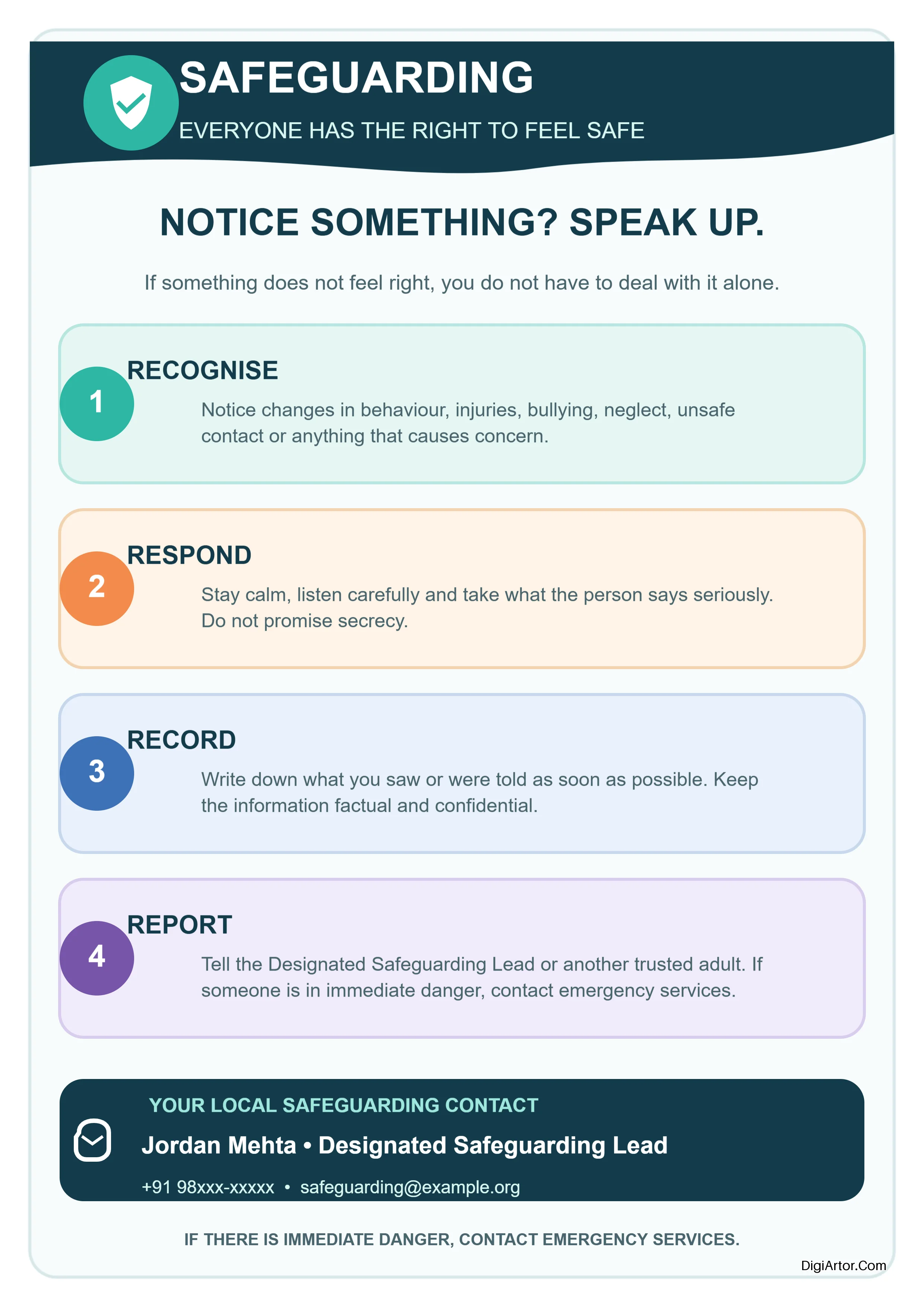 Safeguarding Poster Maker Create Customize Online Editable Template Reference Image