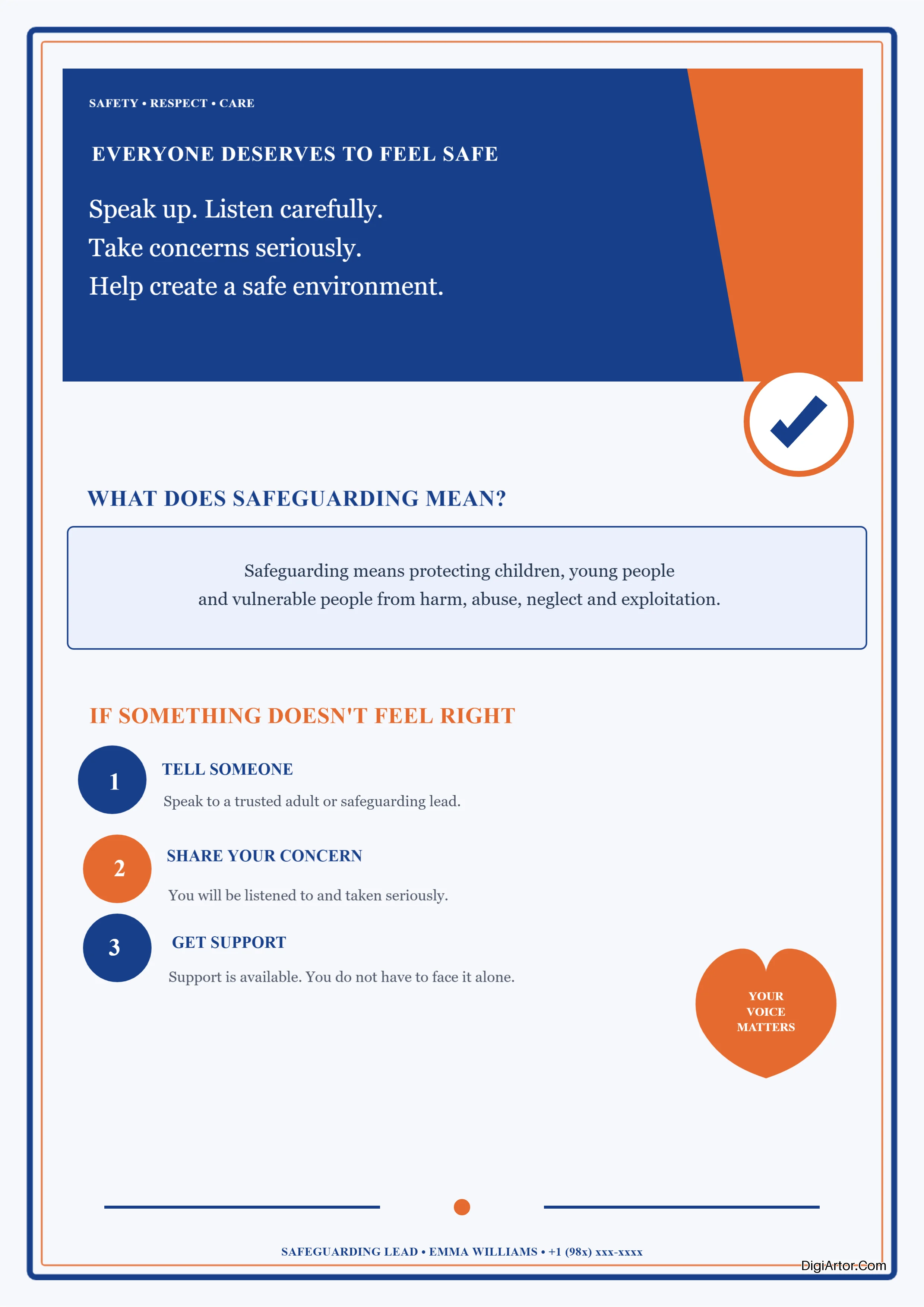 Safeguarding Poster Editable Template Reference Image