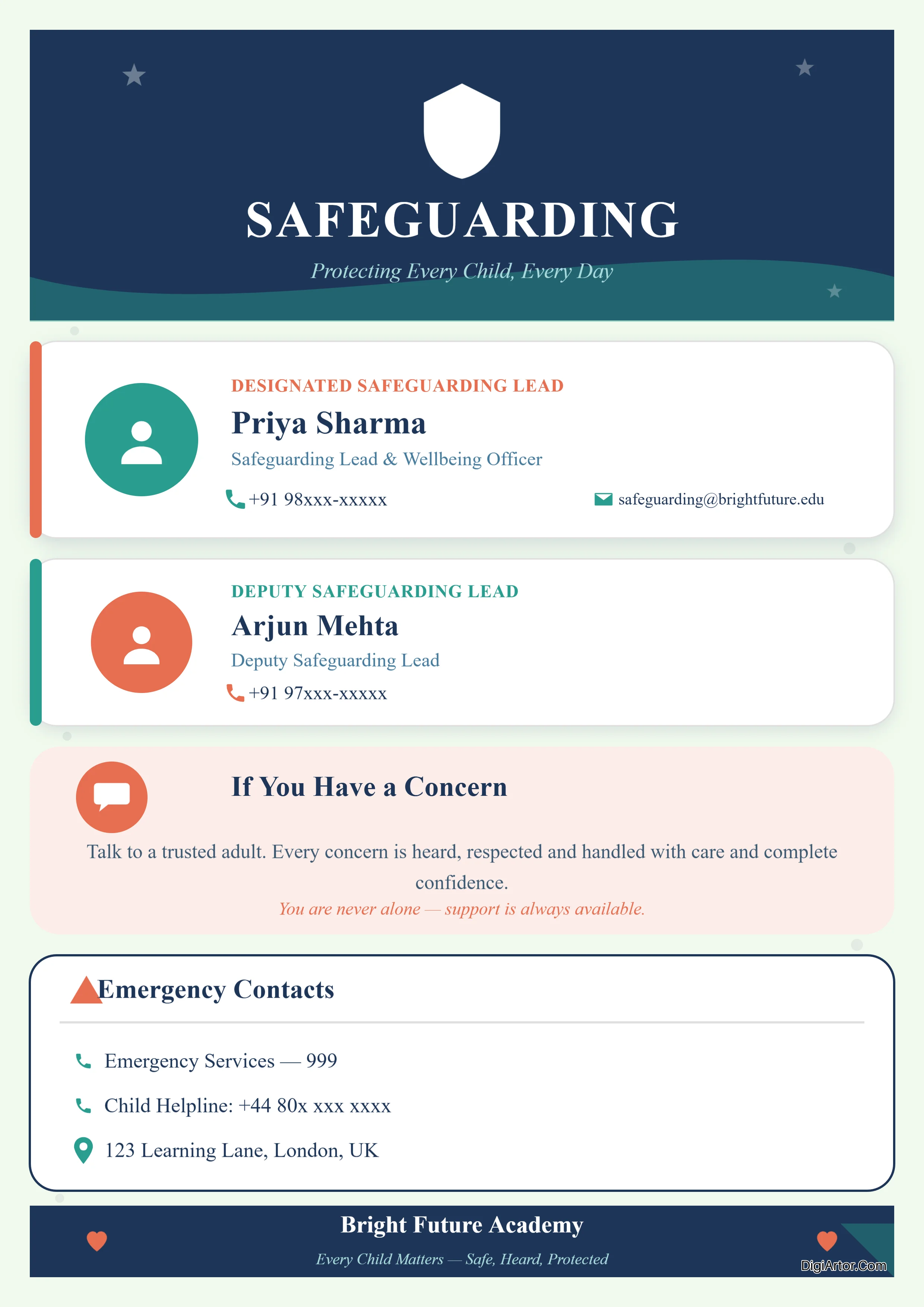 Safeguarding Poster Maker Customize Editable Template Reference Image