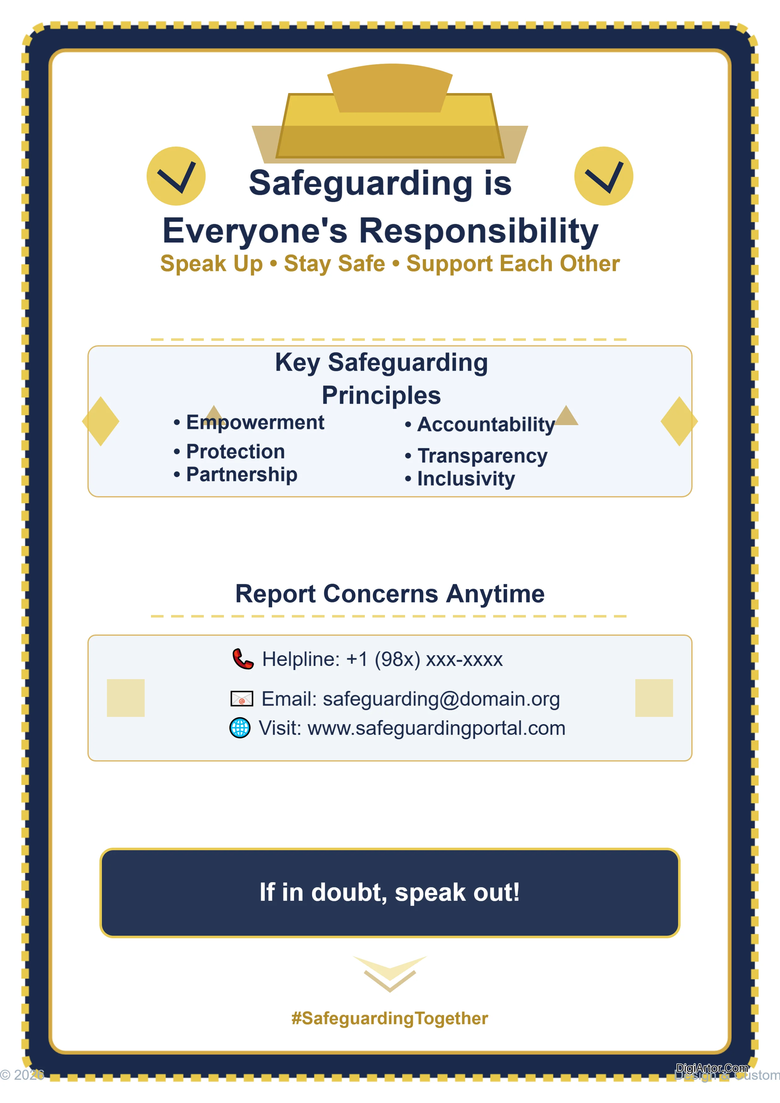 Create Custom Safeguarding Posters Online Editable Template Reference Image